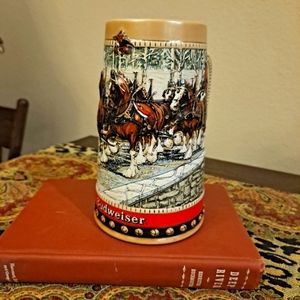 Vintage 1988 BUDWEISER Christmas Mug